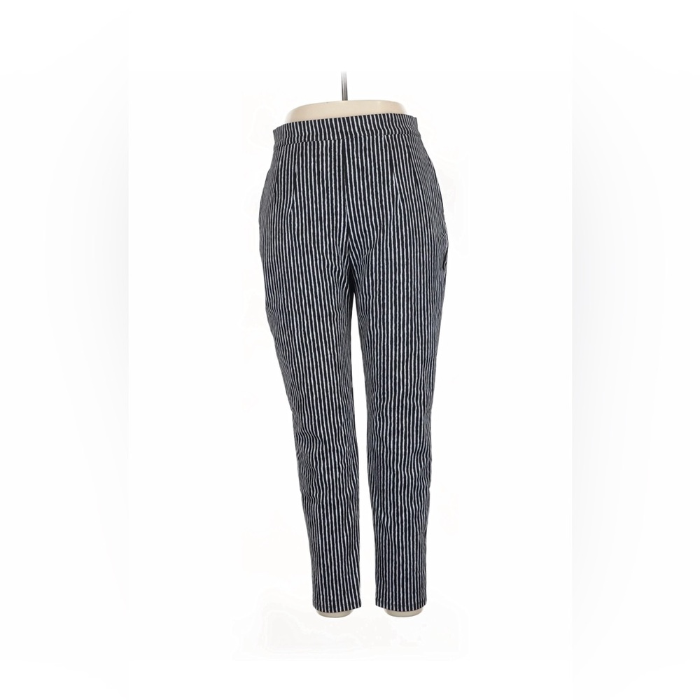 SOLD Vixen By Micheline Pitt Fitted Black And Gray Striped Pants Size XL